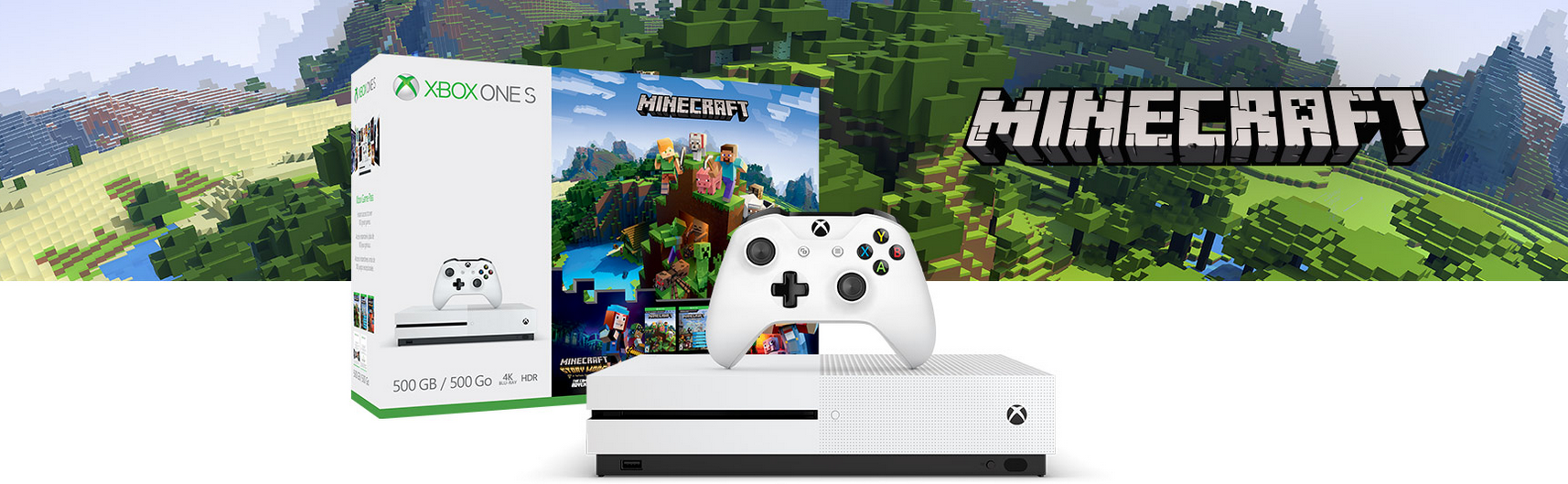 Xbox One S 500 GB (Minecraft Edição limitada) + Jogo Minecraft ,baixar o  download - Marca: Microsoft - Rdg 14kgames