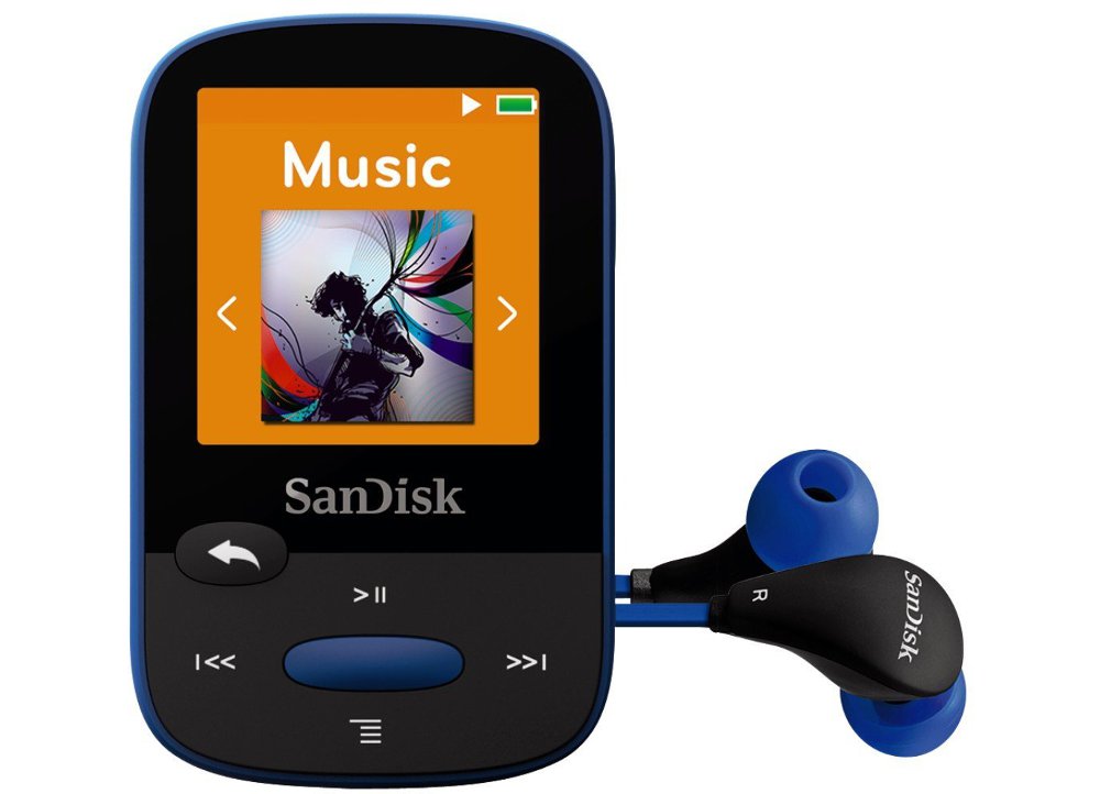 SanDisk 32 GB Clip Sport Plus Lettore MP3 - Blu - Foto 4