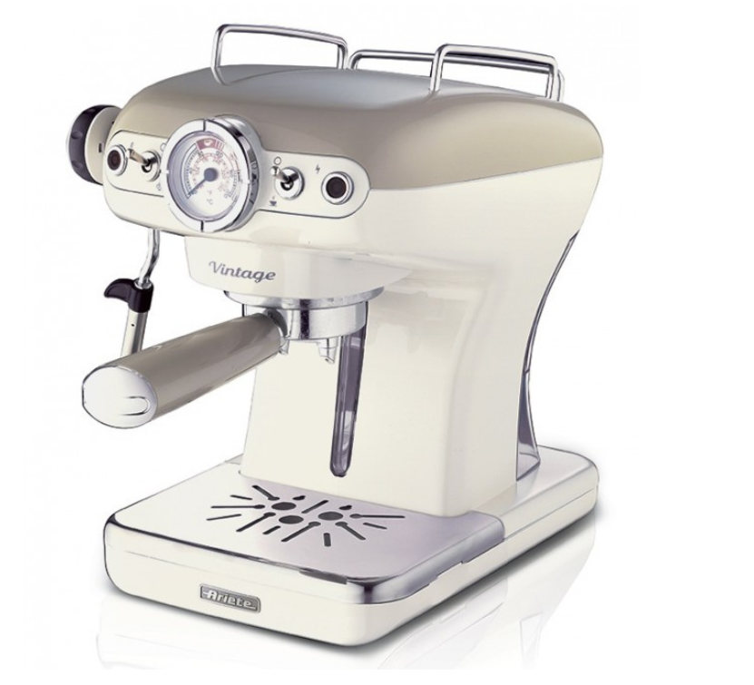 Ariete Μηχανή Espresso Vintage 1389/13 (78203) 900w Πίεσης 15bar Beige