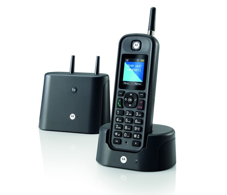 Motorola Αδιάβροχο Ασύρματο Τηλέφωνο O-201 Black 14587-9267