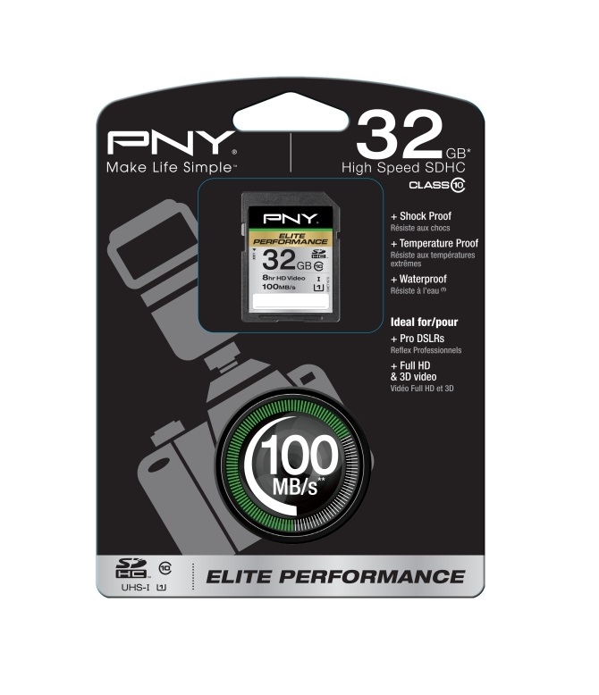 PNY Κάρτα Μνήμης SD32G10ELIPER-EF - SD Elite Performance 32GB