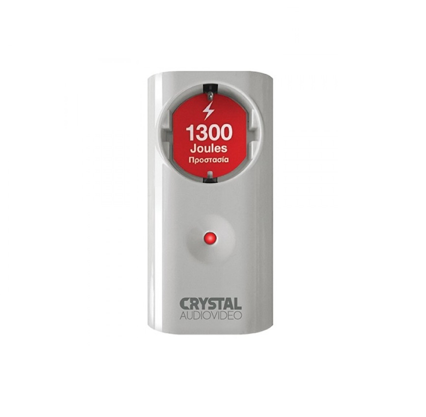 Crystal Audio Μονόπριζο Aσφαλείας CP1-1300-70W White