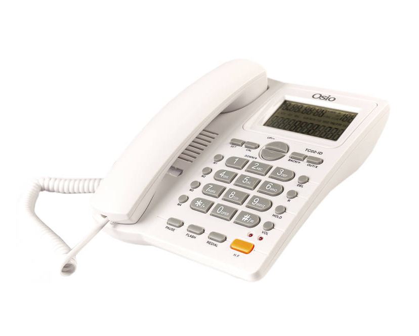 Osio Τηλέφωνο Ενσύρματο OSW-4710W (110087-0014) White
