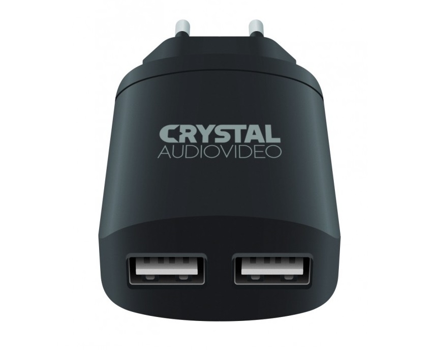 Crystal Audio Dual USB Wall Charger P2-3.4 5V/3.4A