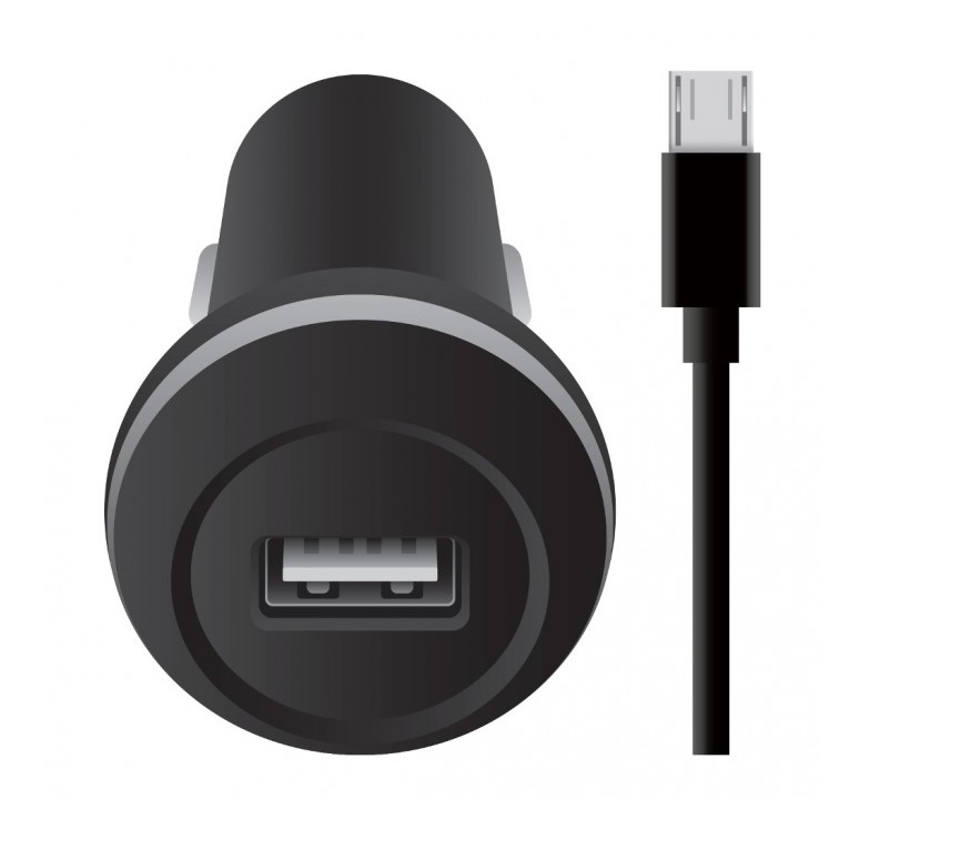 Crystal Audio Φορτιστής Αυτοκινήτου UC-1 5V / 1A + 1m micro USB Cable