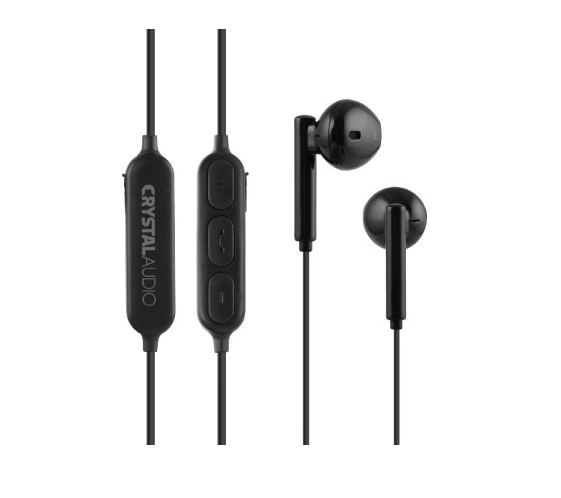 Crystal Audio Ακουστικά In-Ear Bluetooth Handsfree BIE-02-K Black (381420)