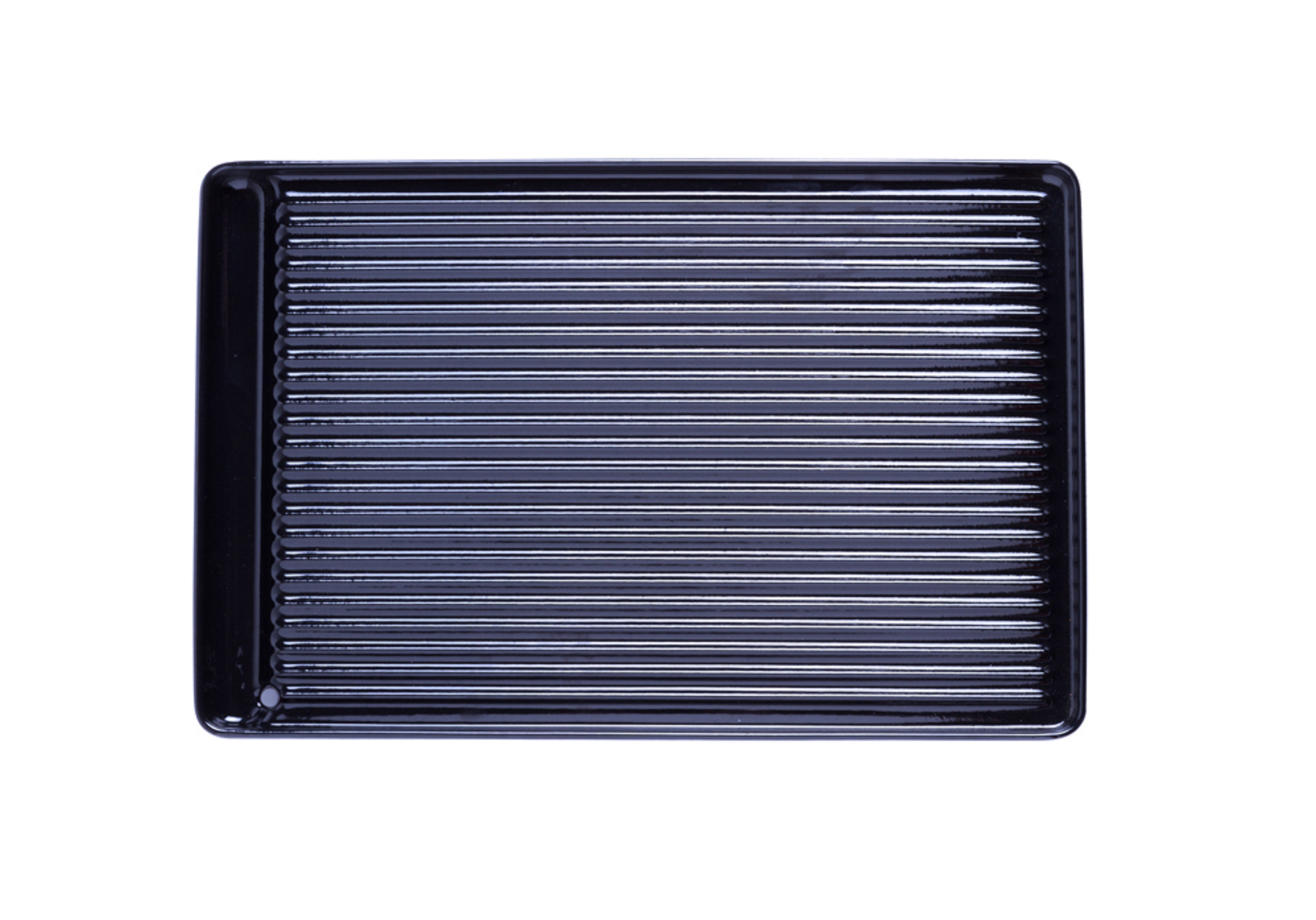 Plamen Μαντεμένια Πλάκα Ψησίματος με Ραβδώσεις 40x26cm