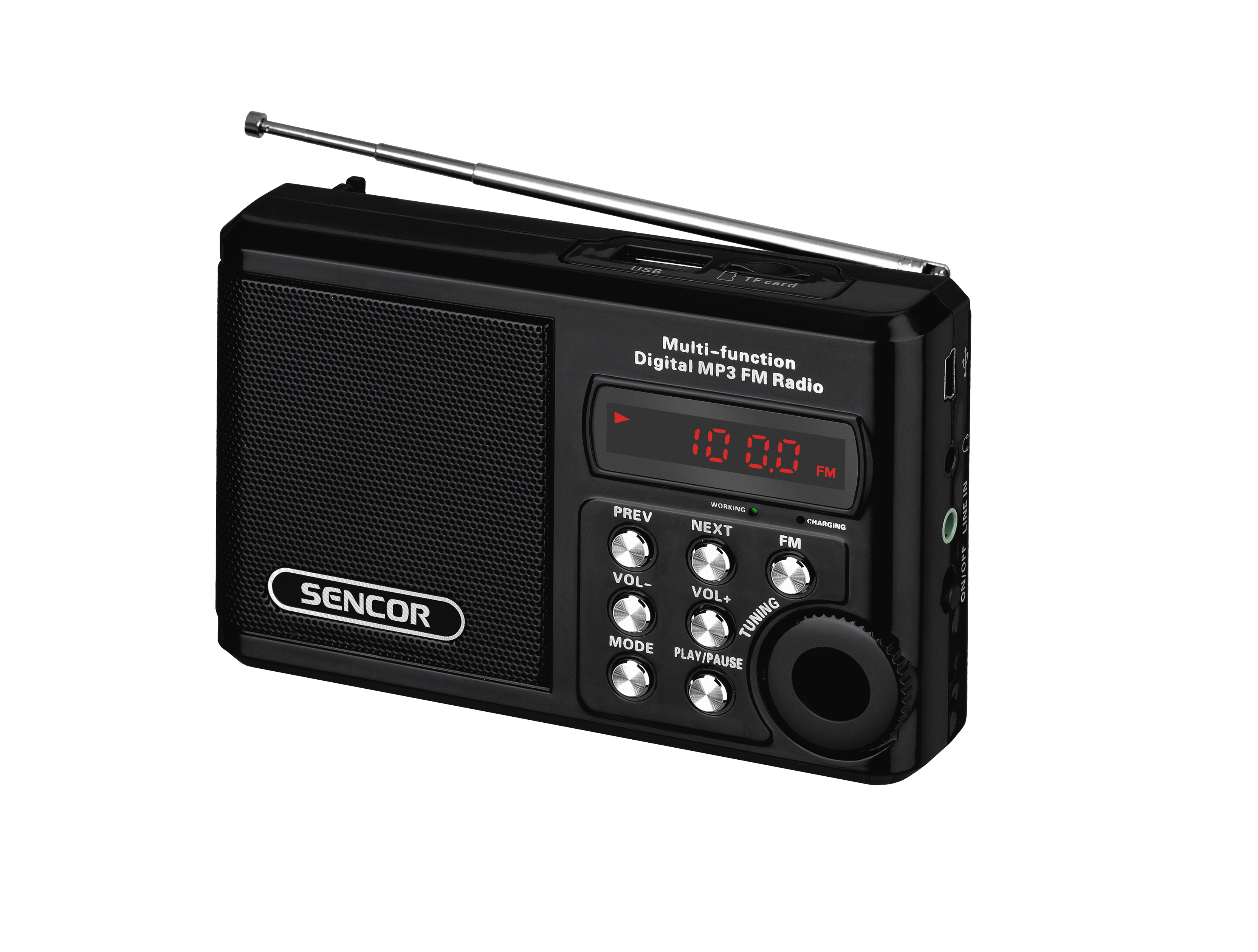 Sencor Ραδιόφωνο Φορητό SRD 215 B Black