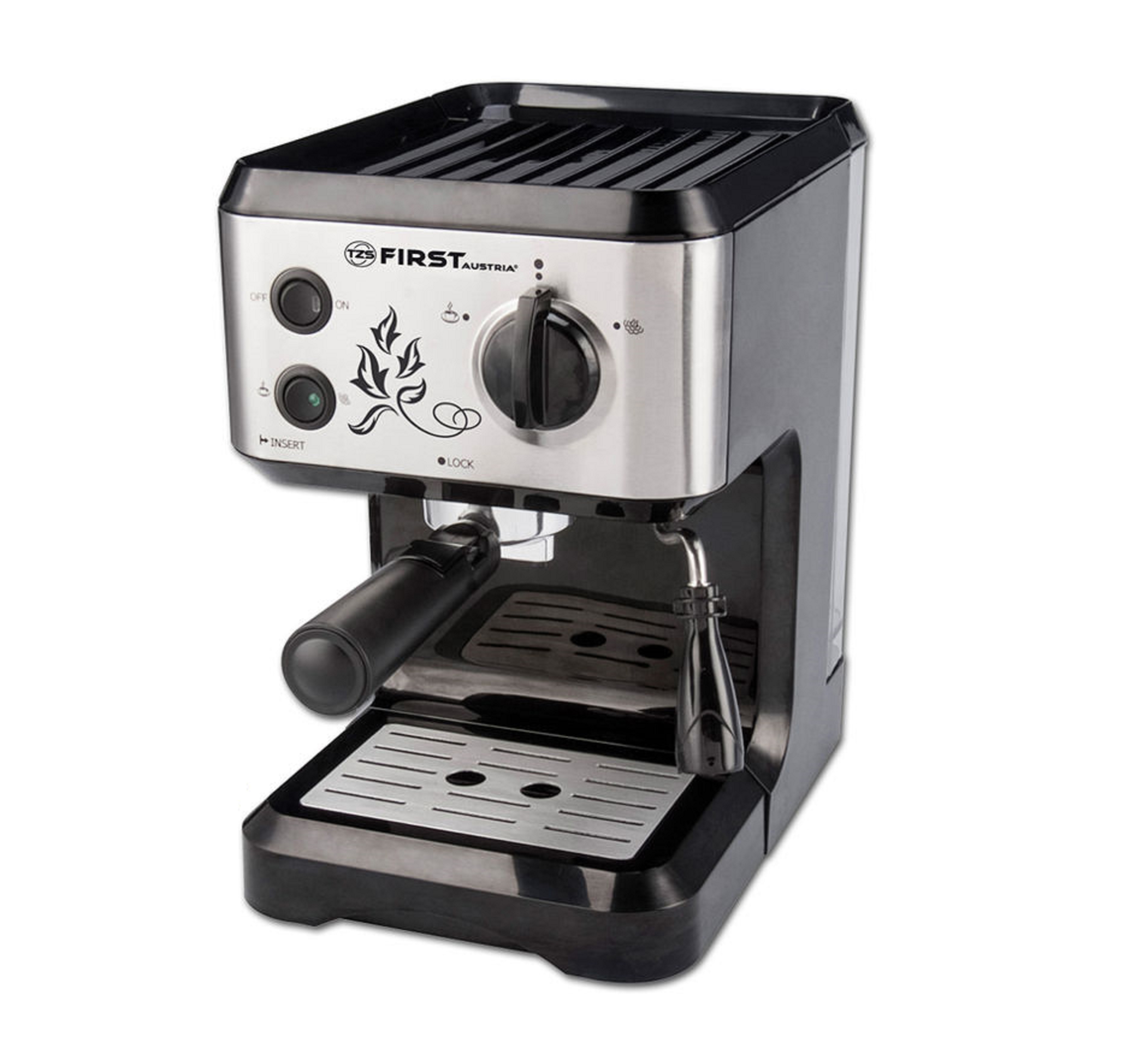 First Austria Μηχανή Espresso FA5476-1 (199203-0002) 1050W Πίεσης 15bar Γκρι