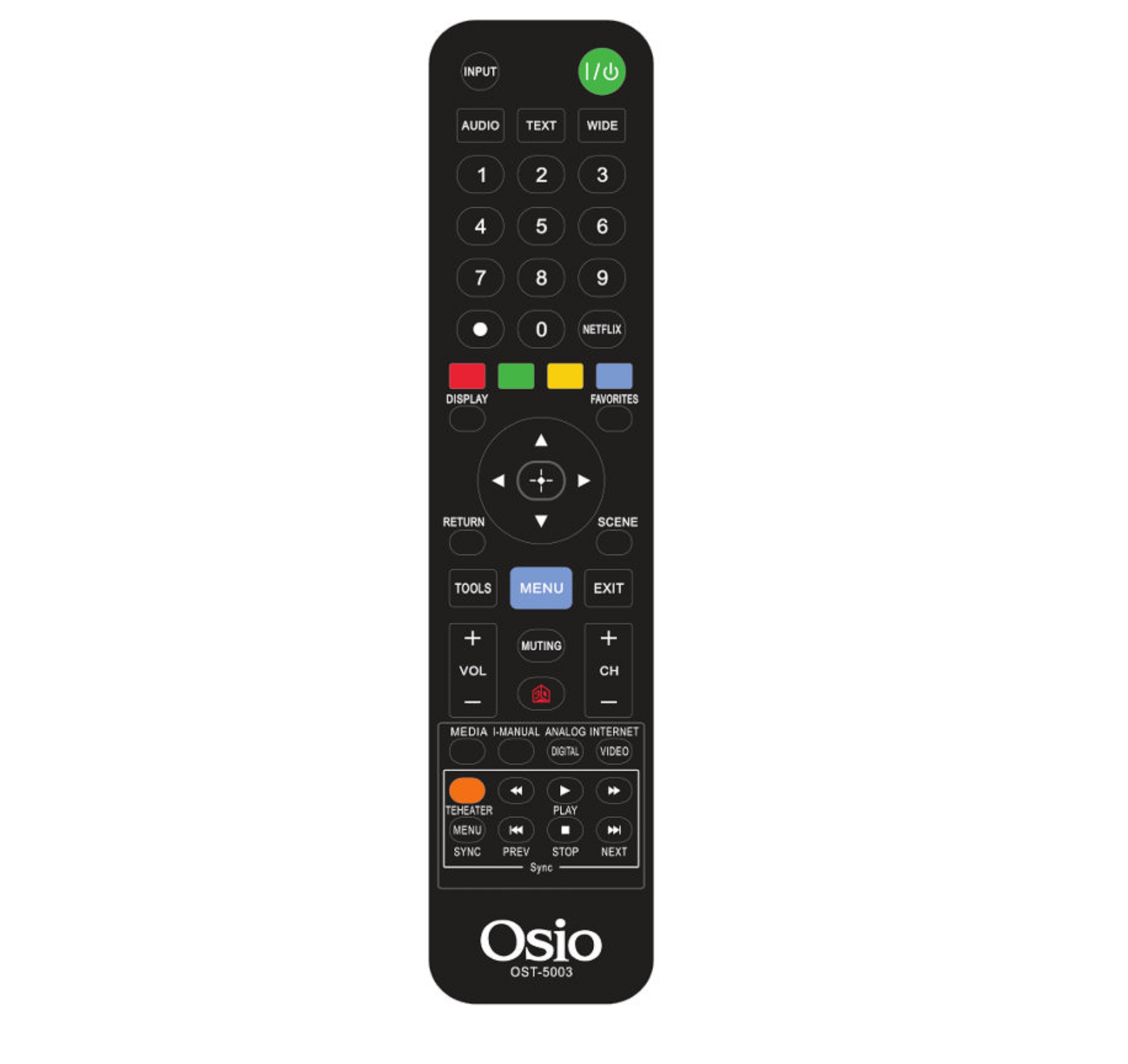 Osio Τηλεχειριστήριο για Τηλεοράσεις Sony OST-5003-SO(10089-0020) 
