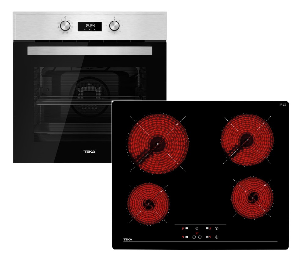 Teka Σετ Φούρνος HCB 6545 Inox + Εστία ΤΖ 6415