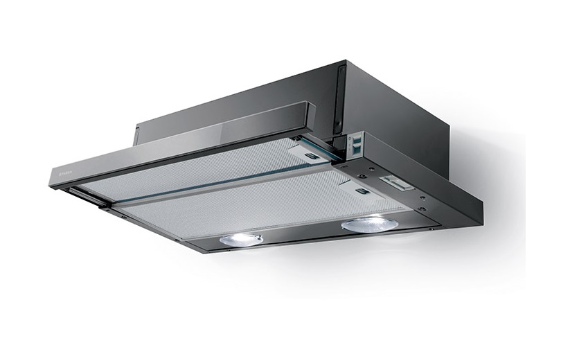 Faber Απορροφητήρας Συρόμενος Flexa Glass BK A60 60cm Μαύρος
