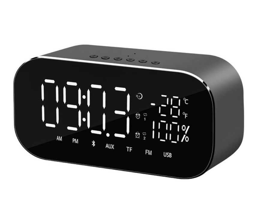 Akai Ραδιοξυπνητήρι Και Ηχείο Bluetooth ABTS-S2 BK