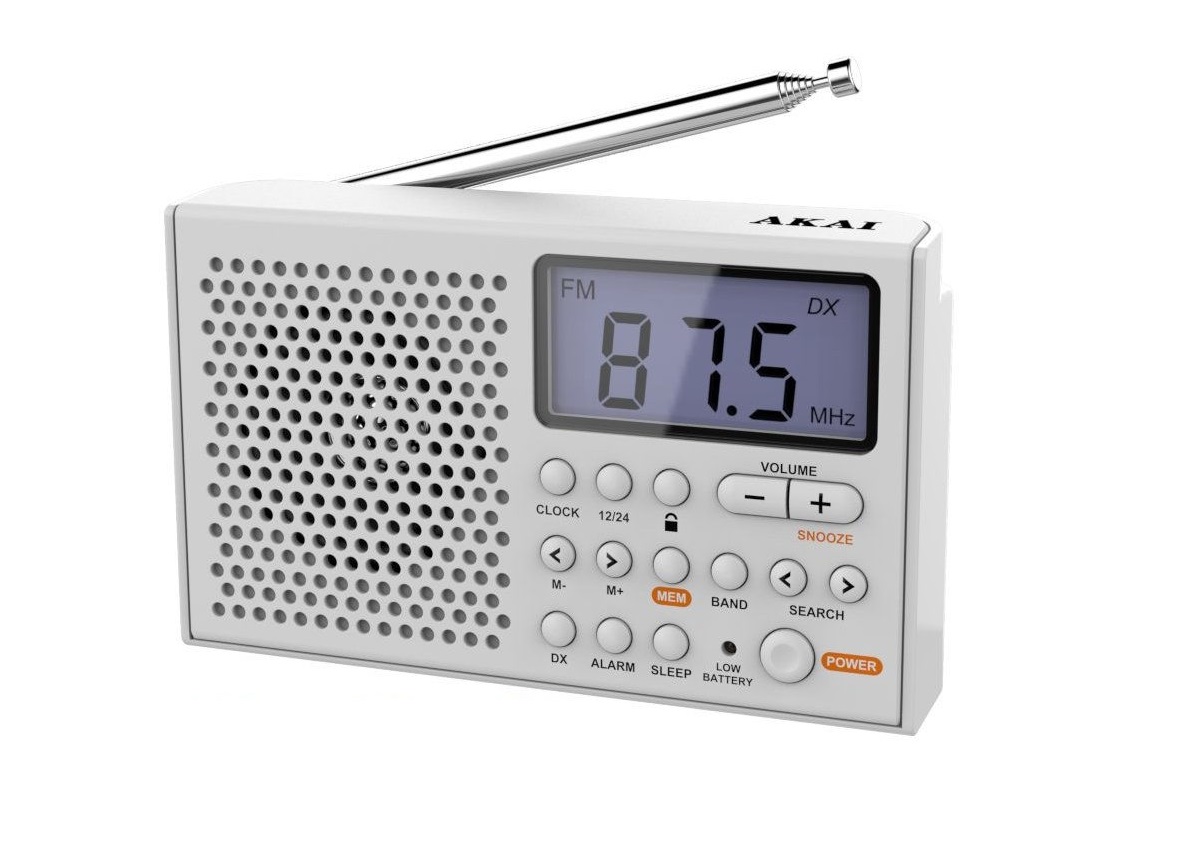 Akai Ραδιόφωνο Παγκοσμίου Λήψεως AWBR-305 Λευκό(110583-0306)