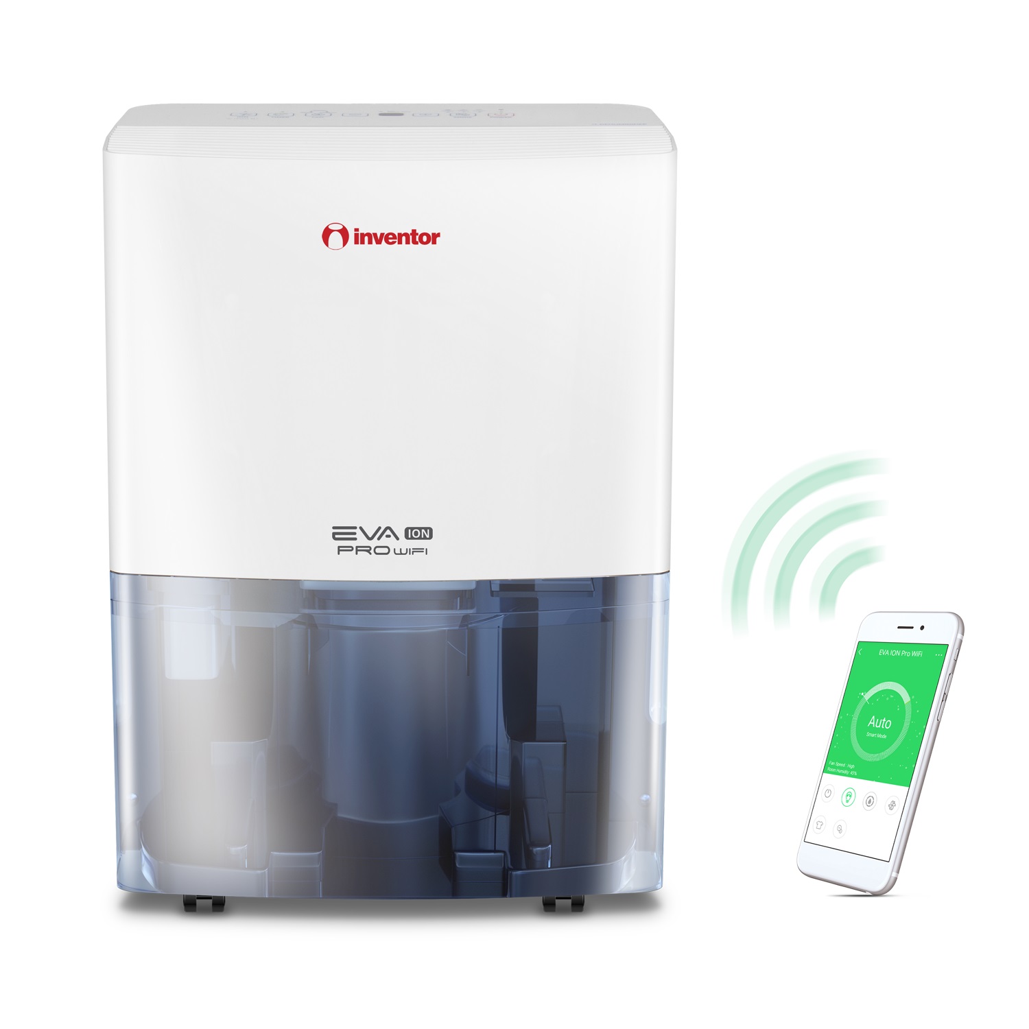 Inventor Αφυγραντήρας Eva ION Pro Wifi EP3-WiFi16L Με Ιονιστή (16Lt/24h)