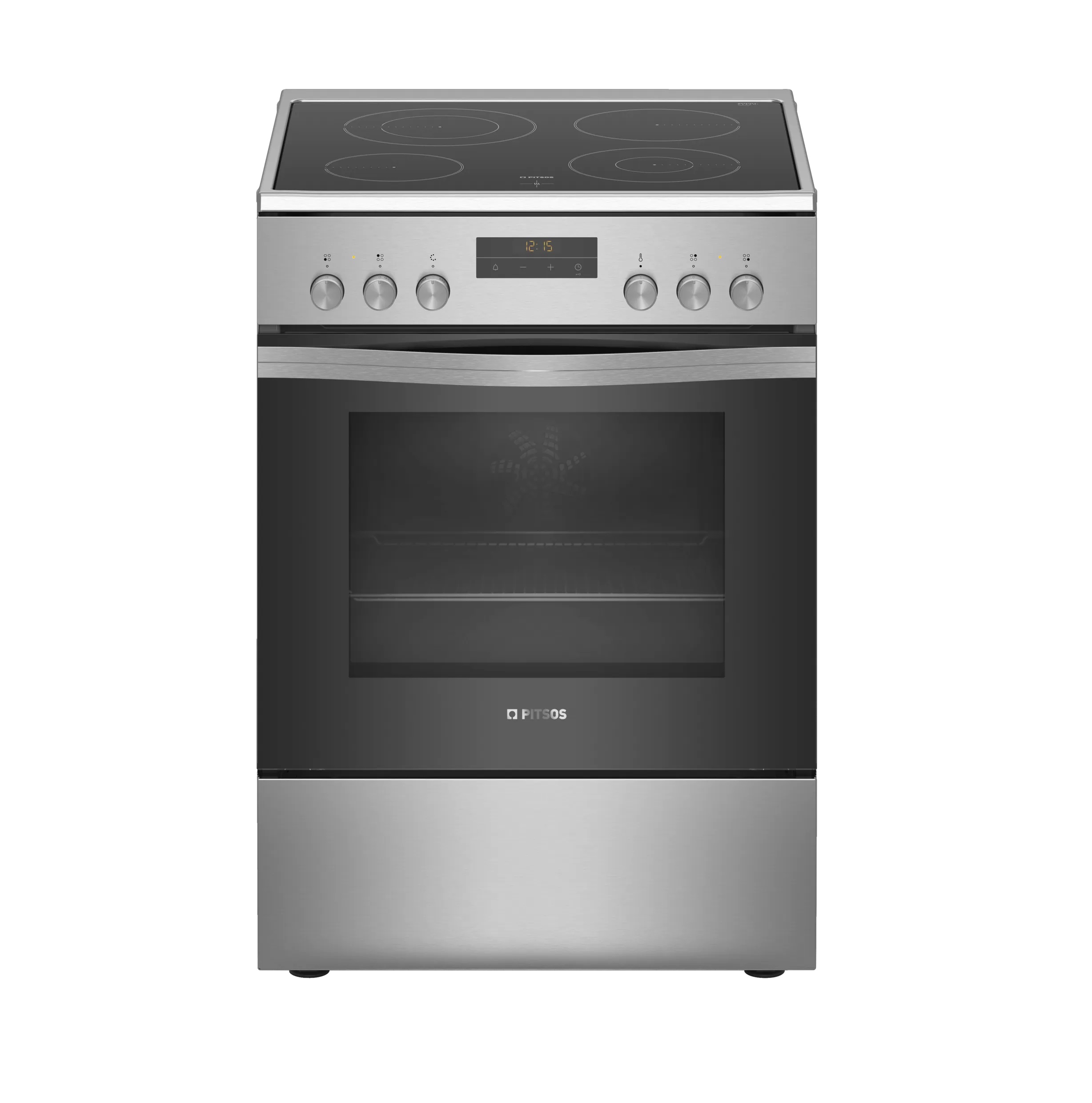 Pitsos Κεραμική Κουζίνα PHS139350 Inox