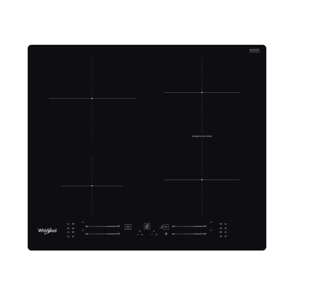 Whirlpool Αυτόνομη Επαγωγική Εστία WB S2560 NE 60cm