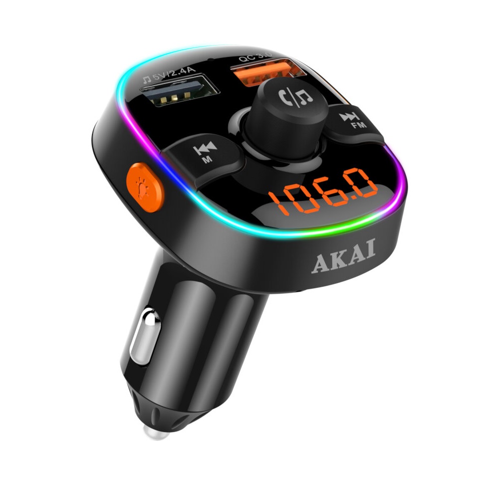 Akai Transmitter FM με Hands Free FMT-52BT(110585-0012)
