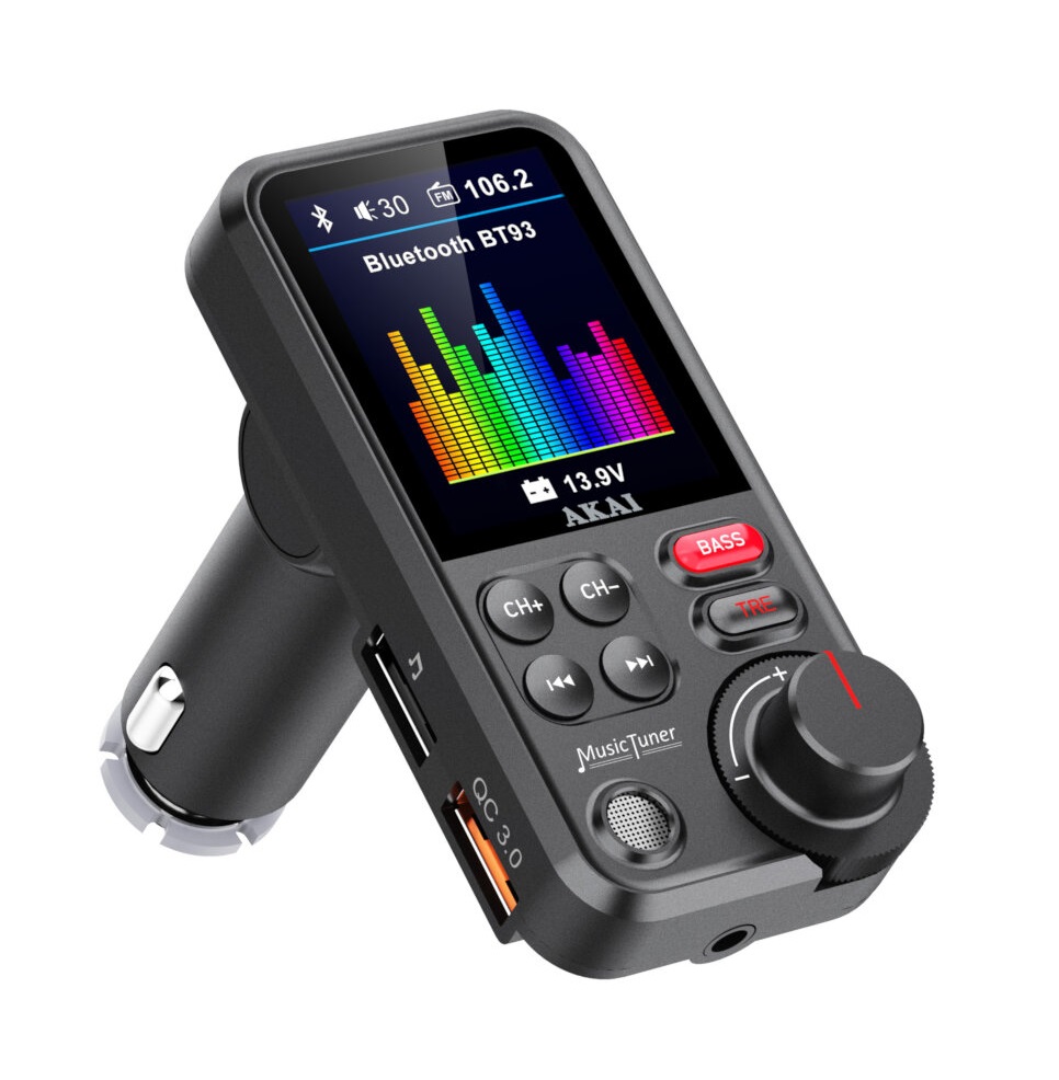 Akai Transmitter FM με Hands Free FMT-93BT(110585-0011)