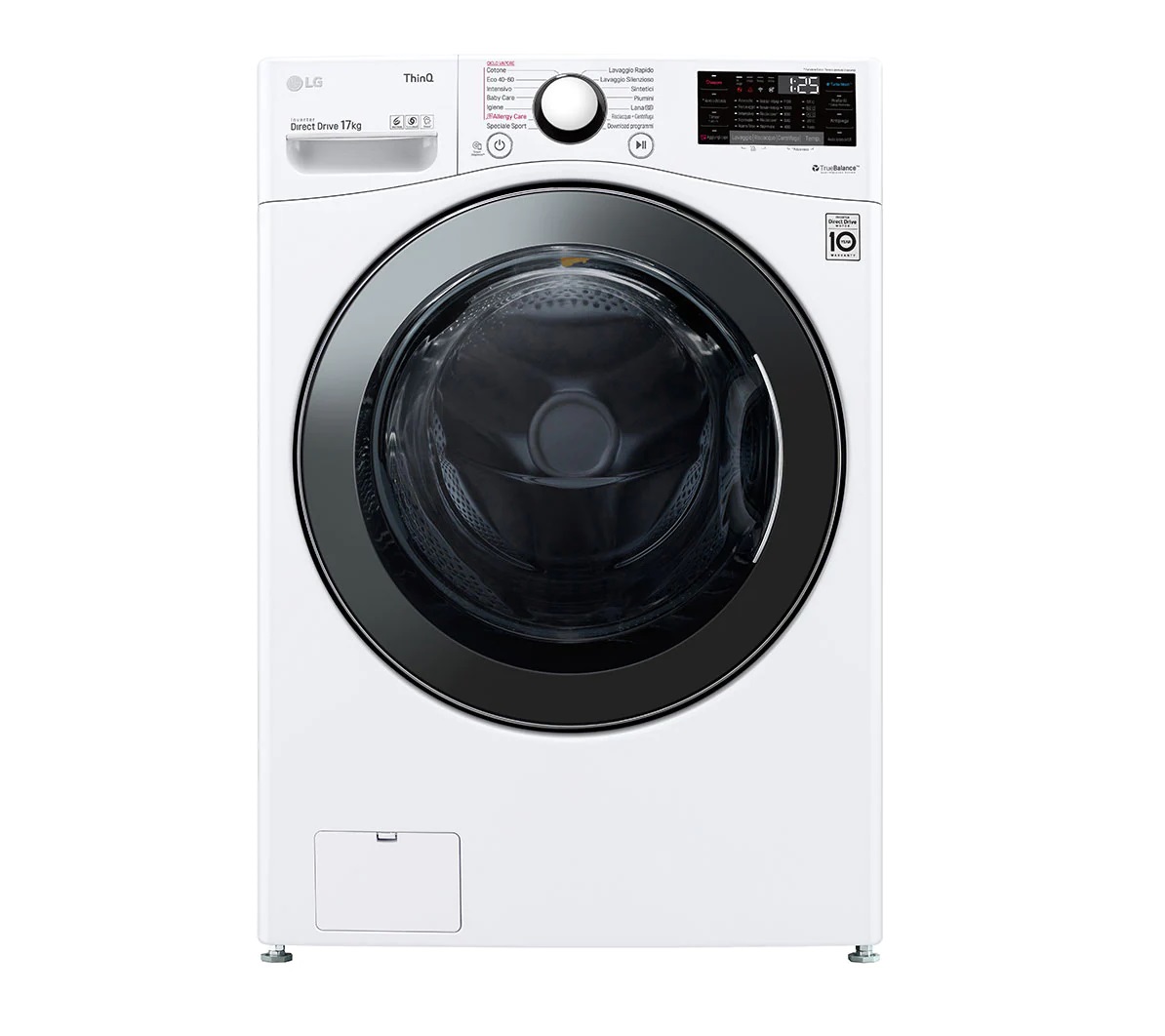 LG Πλυντήριο Ρούχων Ατμού F1P1CY2W (17Kg 1100Rpm)