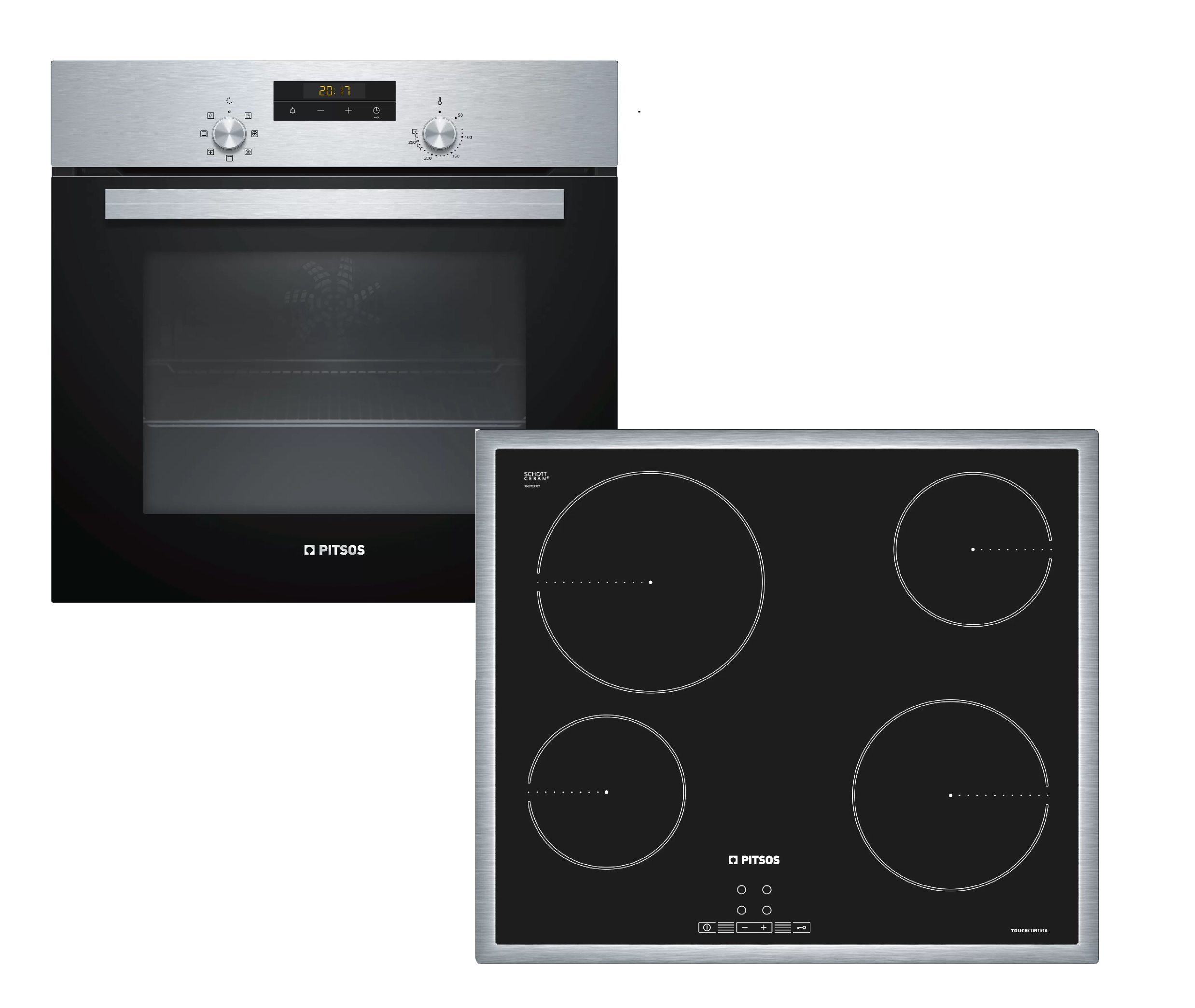 Pitsos Σετ Φούρνος PH10M40X1 + Εστία CRE645S06