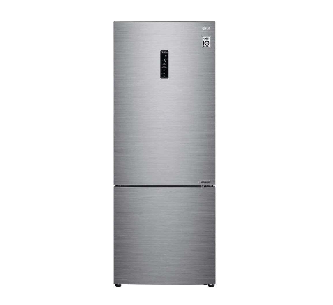 LG Ψυγειοκαταψύκτης GBB566PZHMN Total No Frost 462lt Platinum Silver