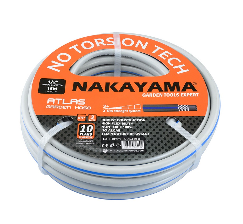 Nakayama Λάστιχο Atlas GH4200 25m 1/2''