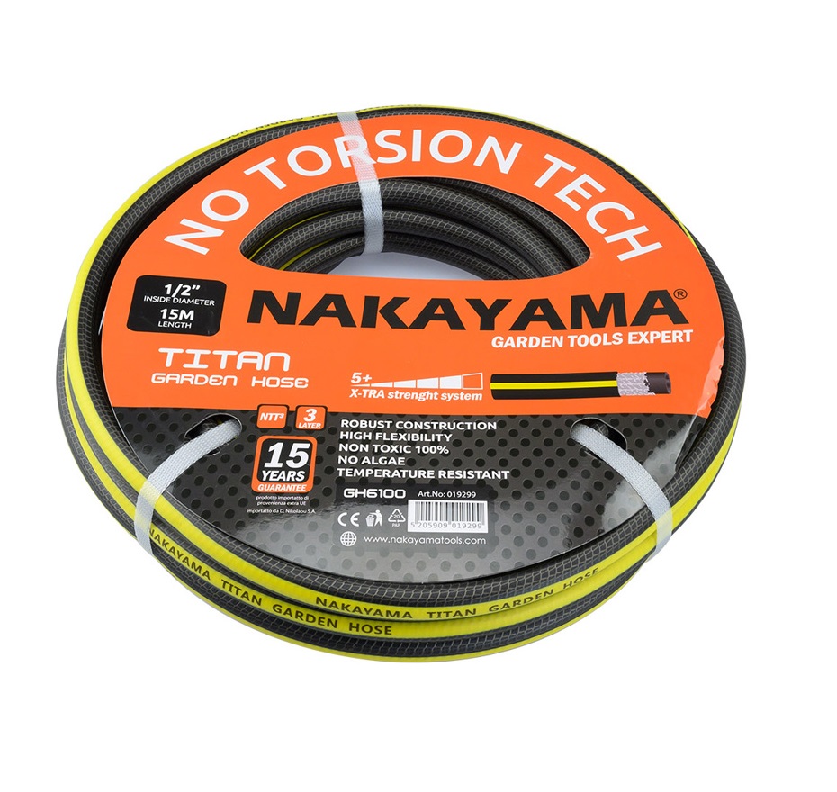 Nakayama Λάστιχο Titan GH6100 15m 1/2''