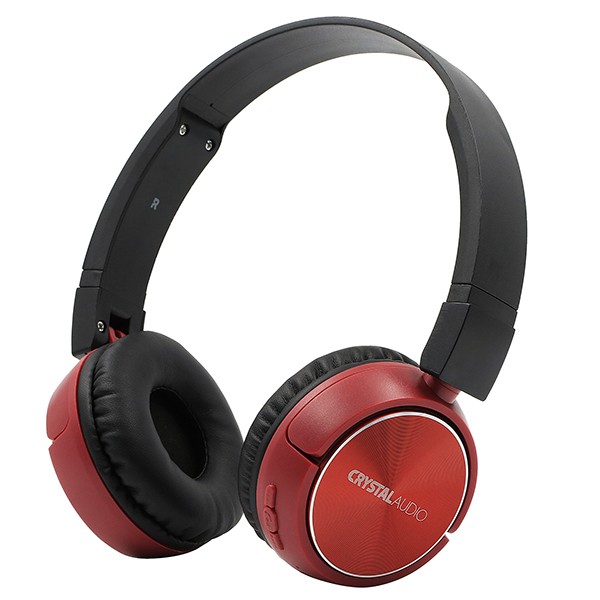 Crystal Audio Headphones Ασύρματα On Ear BT4-R Κόκκινα