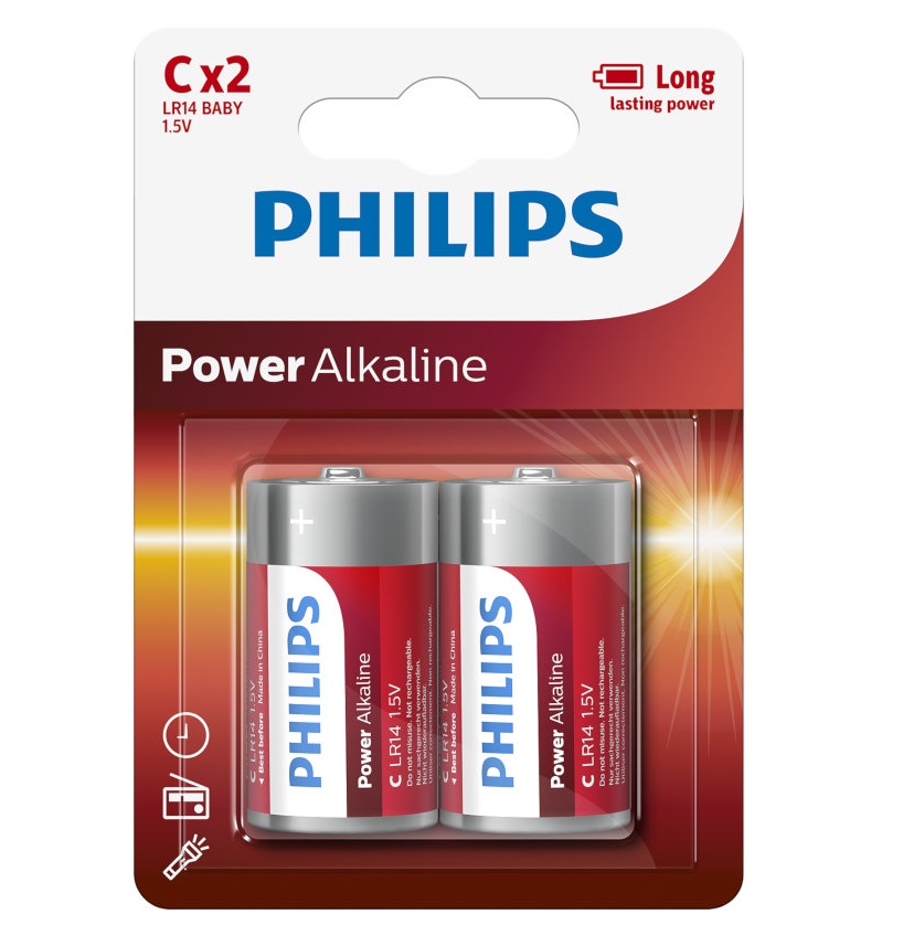Philips Αλκαλική Μπαταρία LR14P2B/10