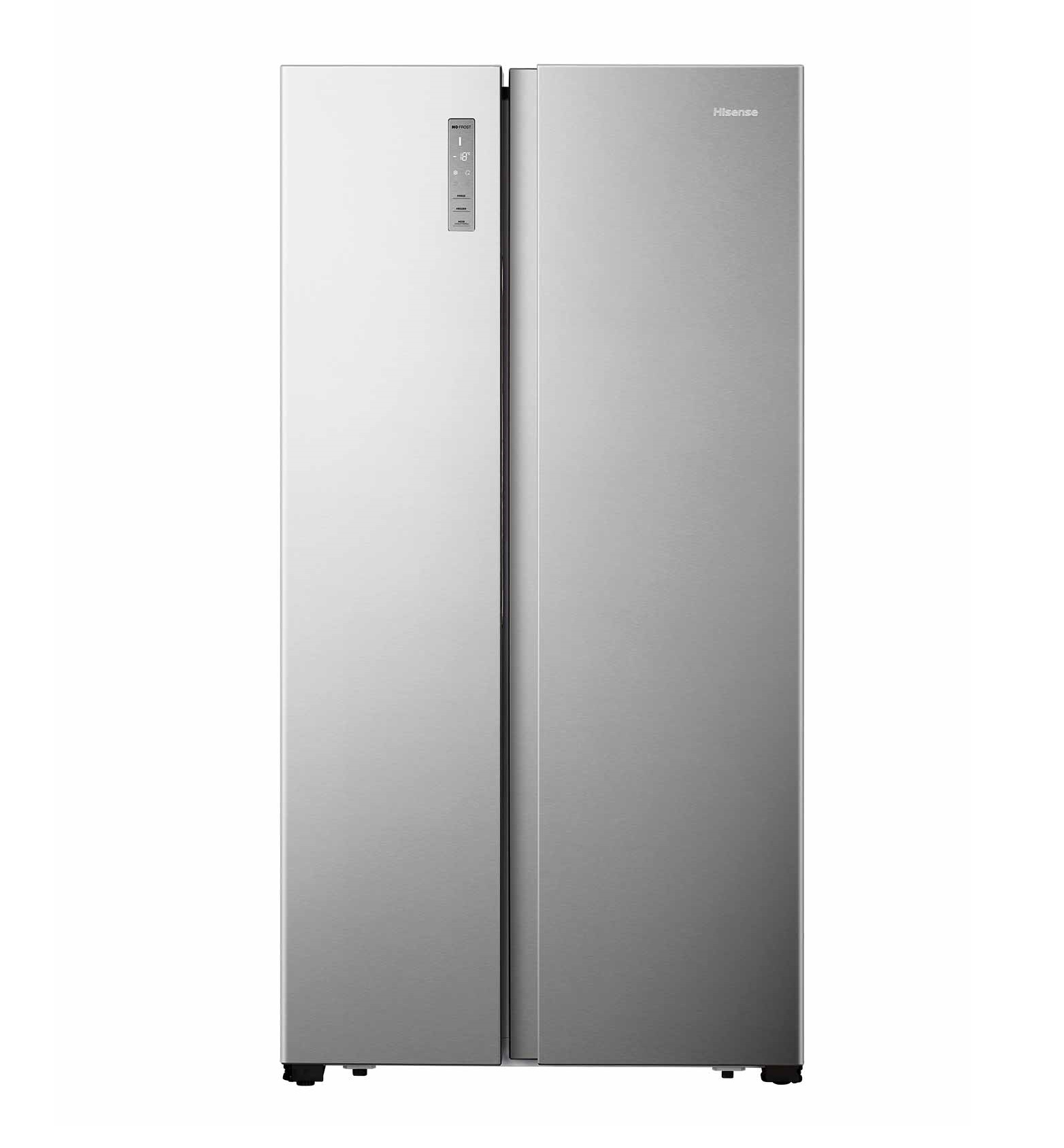 Hisense Ψυγείο Ντουλάπα RS677N4BIE Total Νo Frost 519Lt Υ178.6xΠ91xΒ64.3εκ. Inox