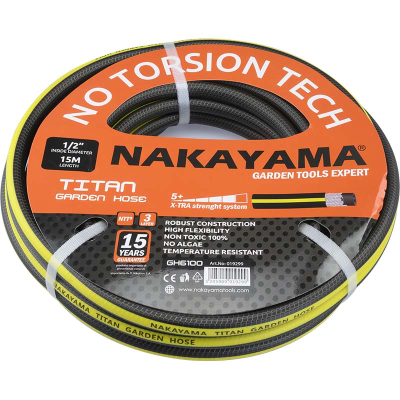 Nakayama Λάστιχο Titan GH6500 25Μ 5/8''
