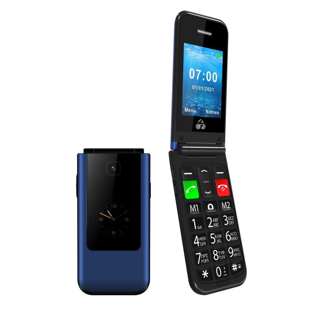 Powertech Κινητό Τηλέφωνο Sentry Dual II PTM-26 Μπλε
