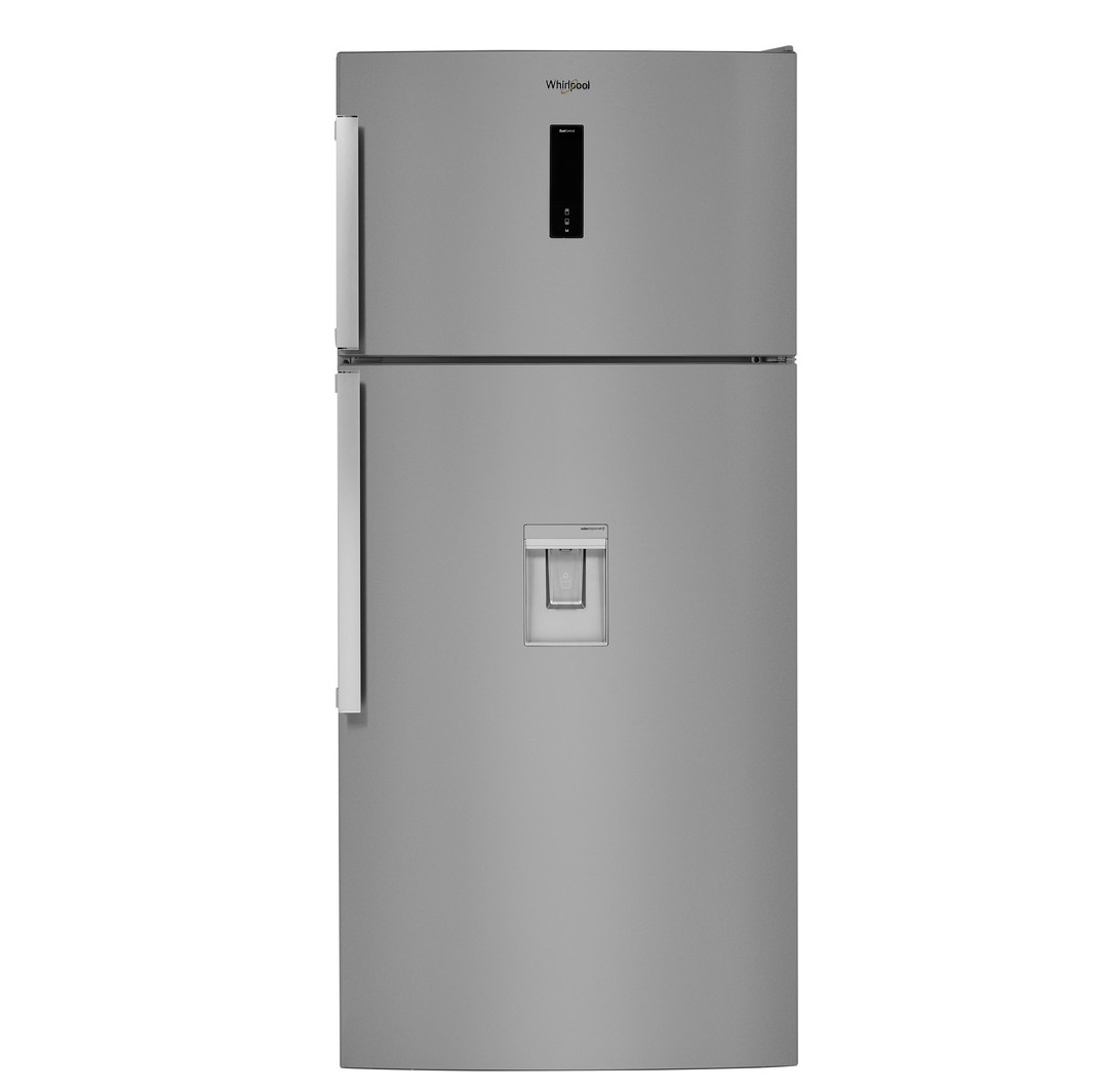 Whirlpool Ψυγείο Δίπορτο W84TE 72 X AQUA 2 No Frost 587lt Inox