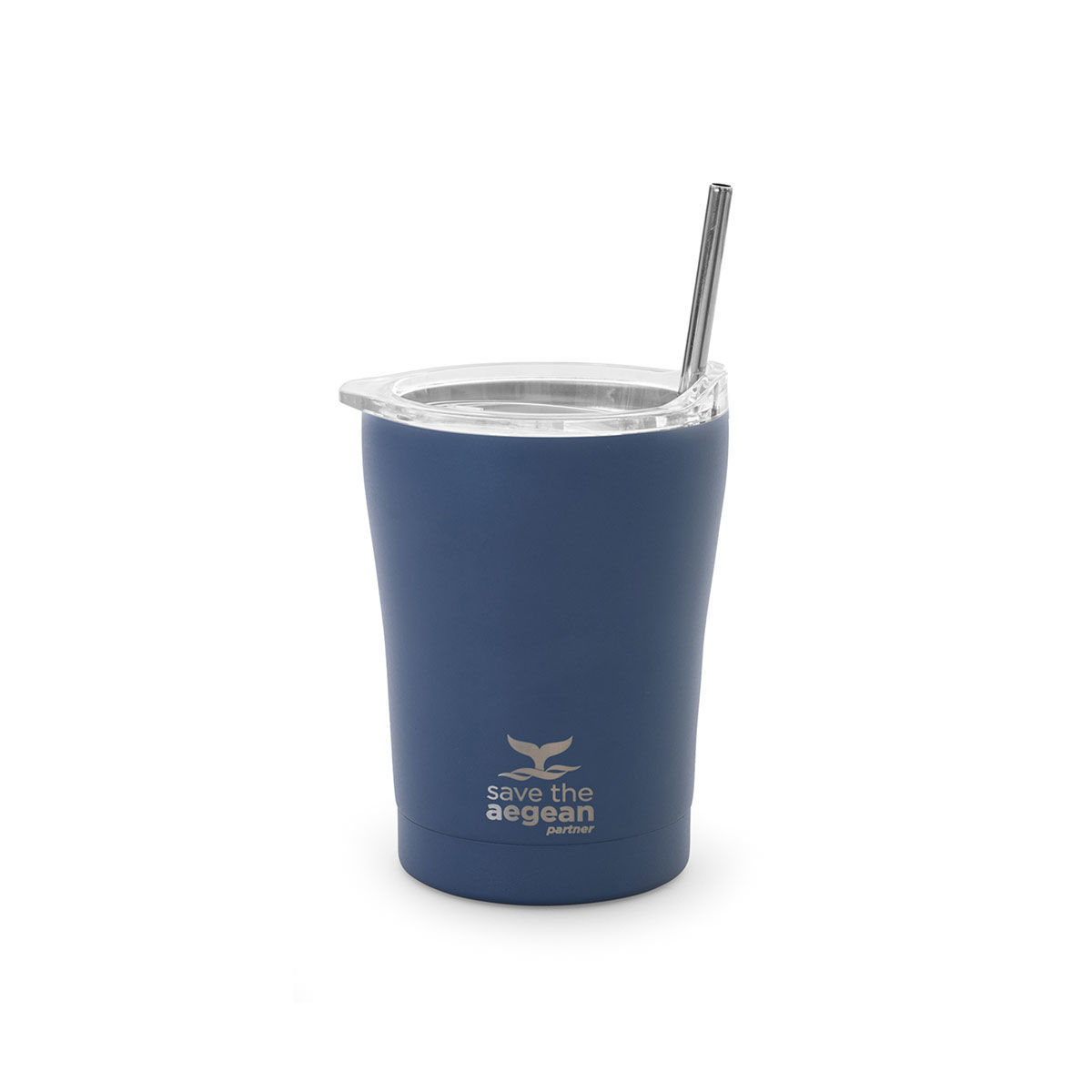 Estia Θερμός Coffee Mug Save The Aegean Denim Βlue 350ml 01-12182