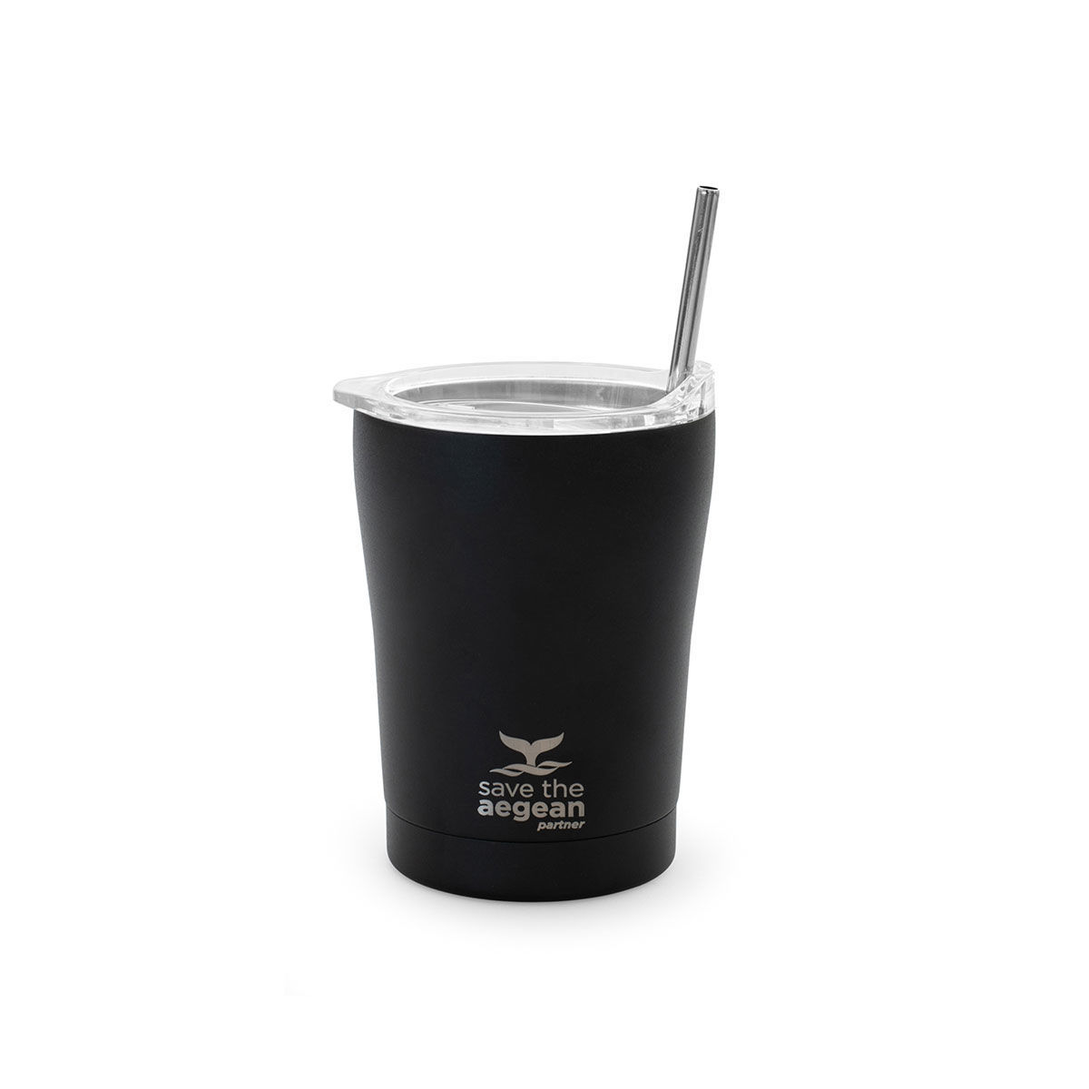 Estia Θερμός Coffee Mug Save The Aegean Midnight Black 350ml 01-12083