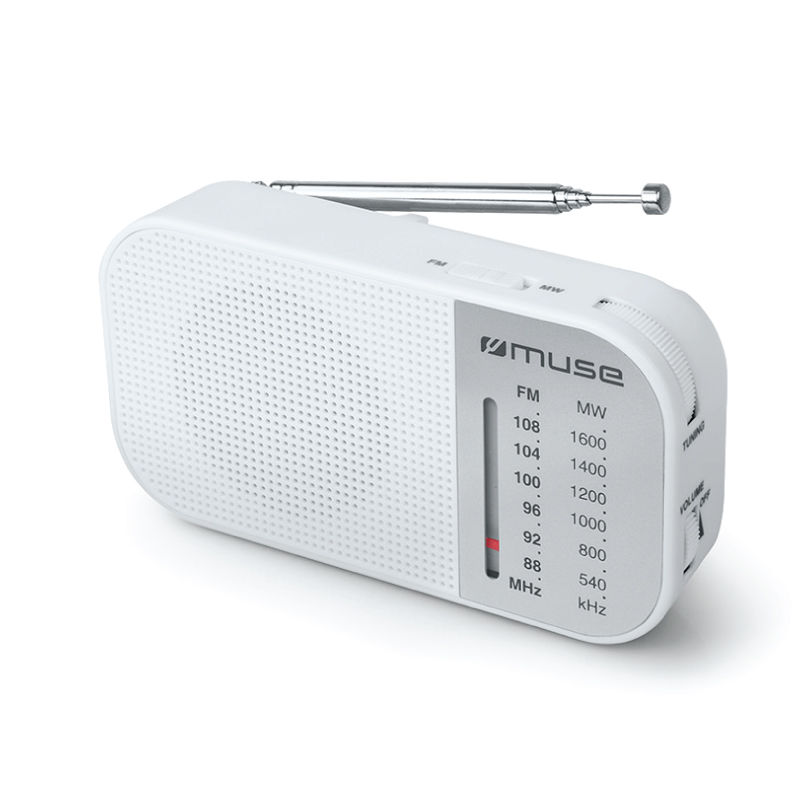 Muse Ραδιόφωνο Φορητό Αναλογικό M-025RW (230156) Λευκό