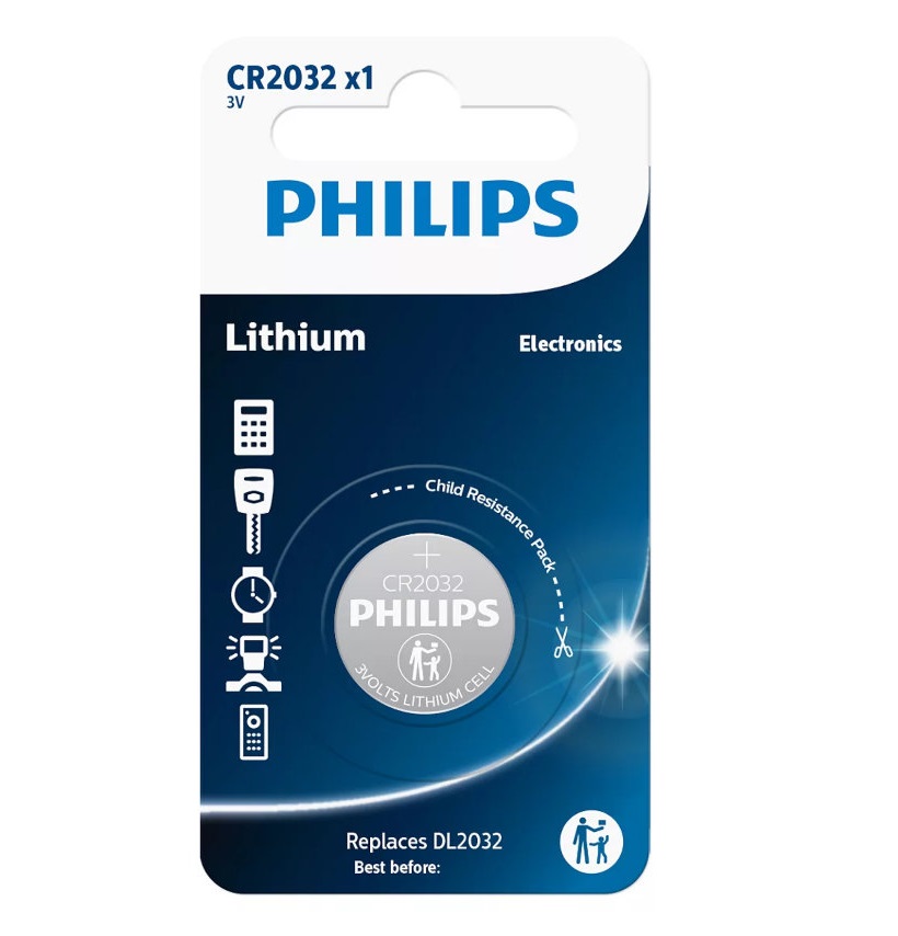 Philips Μπαταρία λιθίου CR-2032/01GRS (1156350-0004)