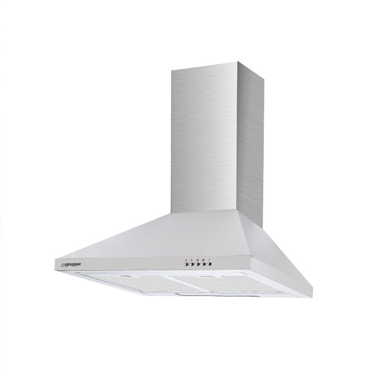 Gruppe Απορροφητήρας Τζάκι Ombrello S-1001D-Α01-M13-600 Inox 60cm