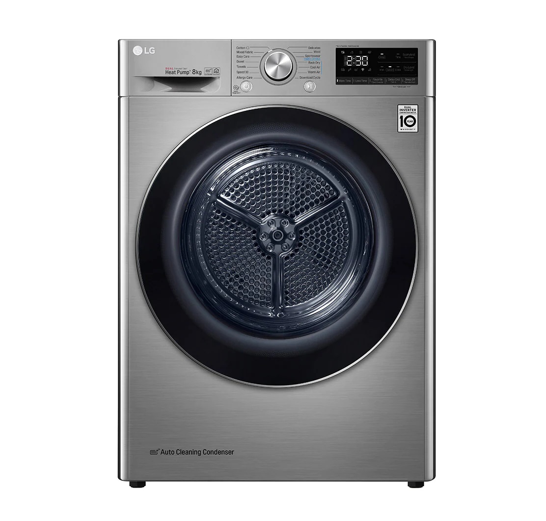 LG Στεγνωτήριο Ρούχων RC80V9EV2W (8kg)