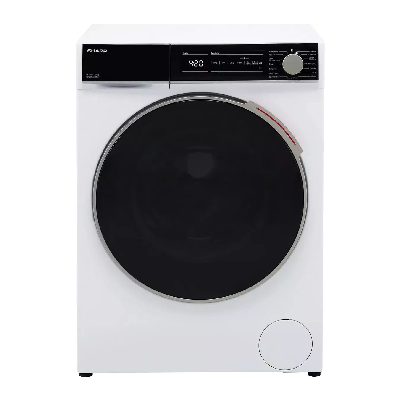 Sharp Πλυντήριο Ρούχων ES-NFH014CWB-GR (10kg 1400rpm B)