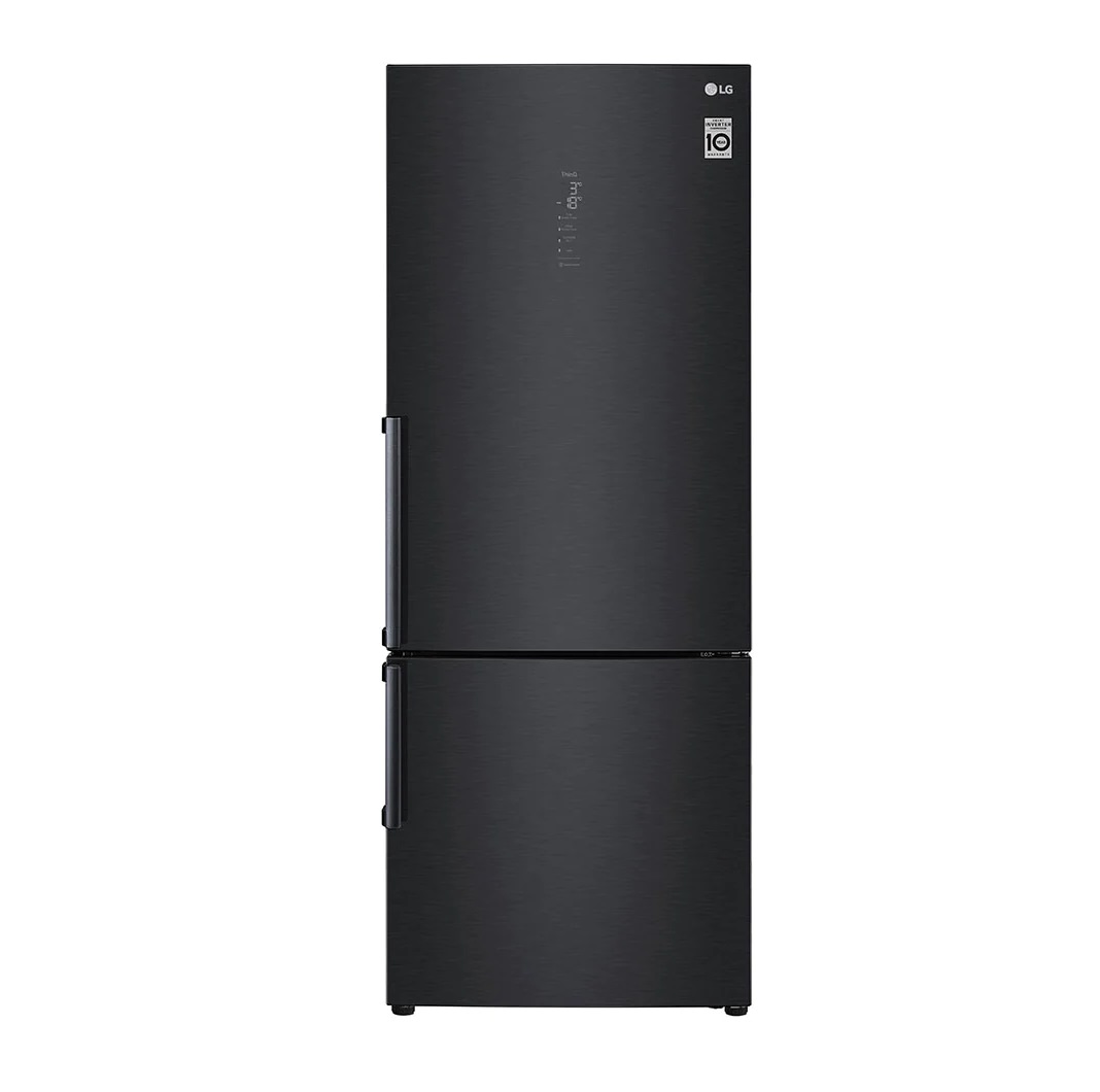 LG Ψυγειοκαταψύκτης GBB569MCAMB Total No Frost 451lt Matte Black Steel