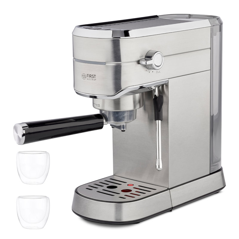 First Austria Μηχανή Espresso FA-5476-3 (199203-0026) 1450W Πίεσης 15bar Ασημί