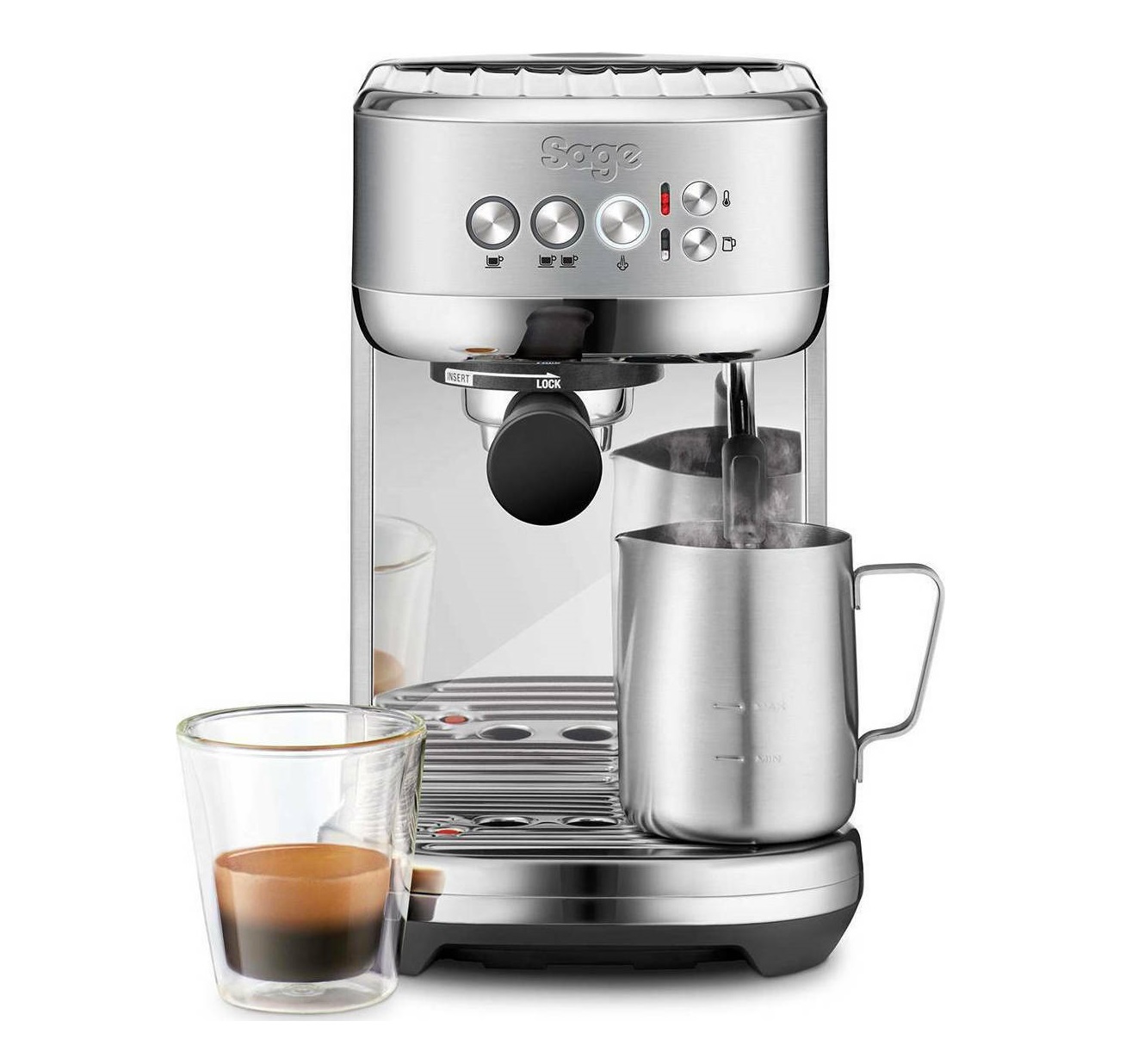 Sage Μηχανή Espresso Bambino Plus SES500BSS (FA002477)
