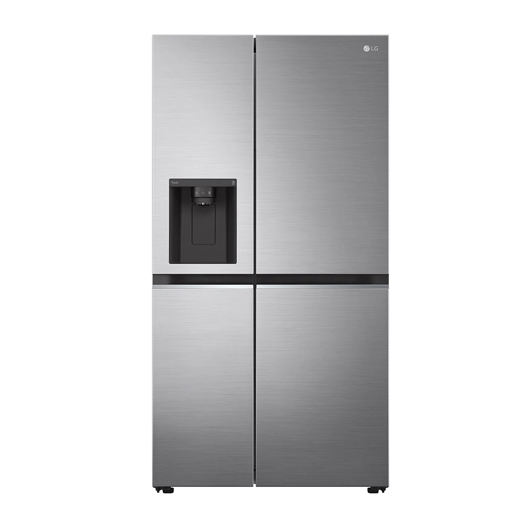 LG Ψυγείο Ντουλάπα GSLV70PZTE Total No Frost 635lt Platinum Silver