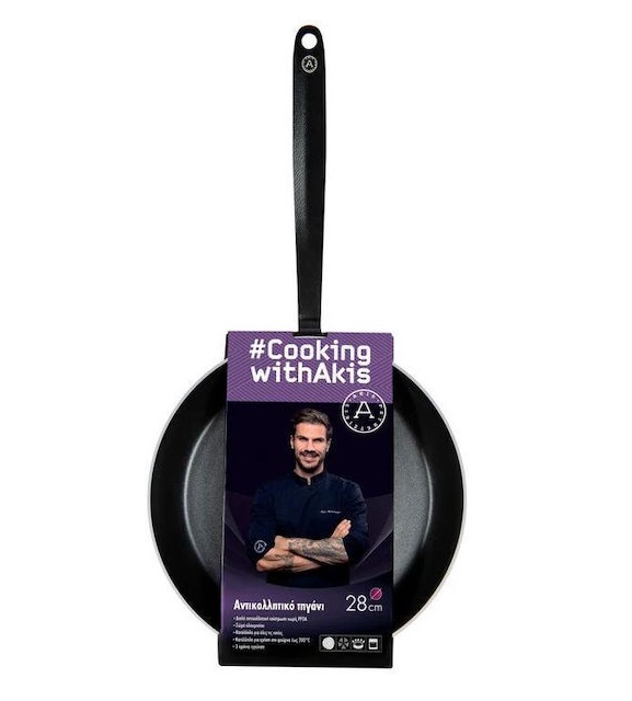 Cooking With Akis Τηγάνι Αντικολλητικό 30005079 28cm