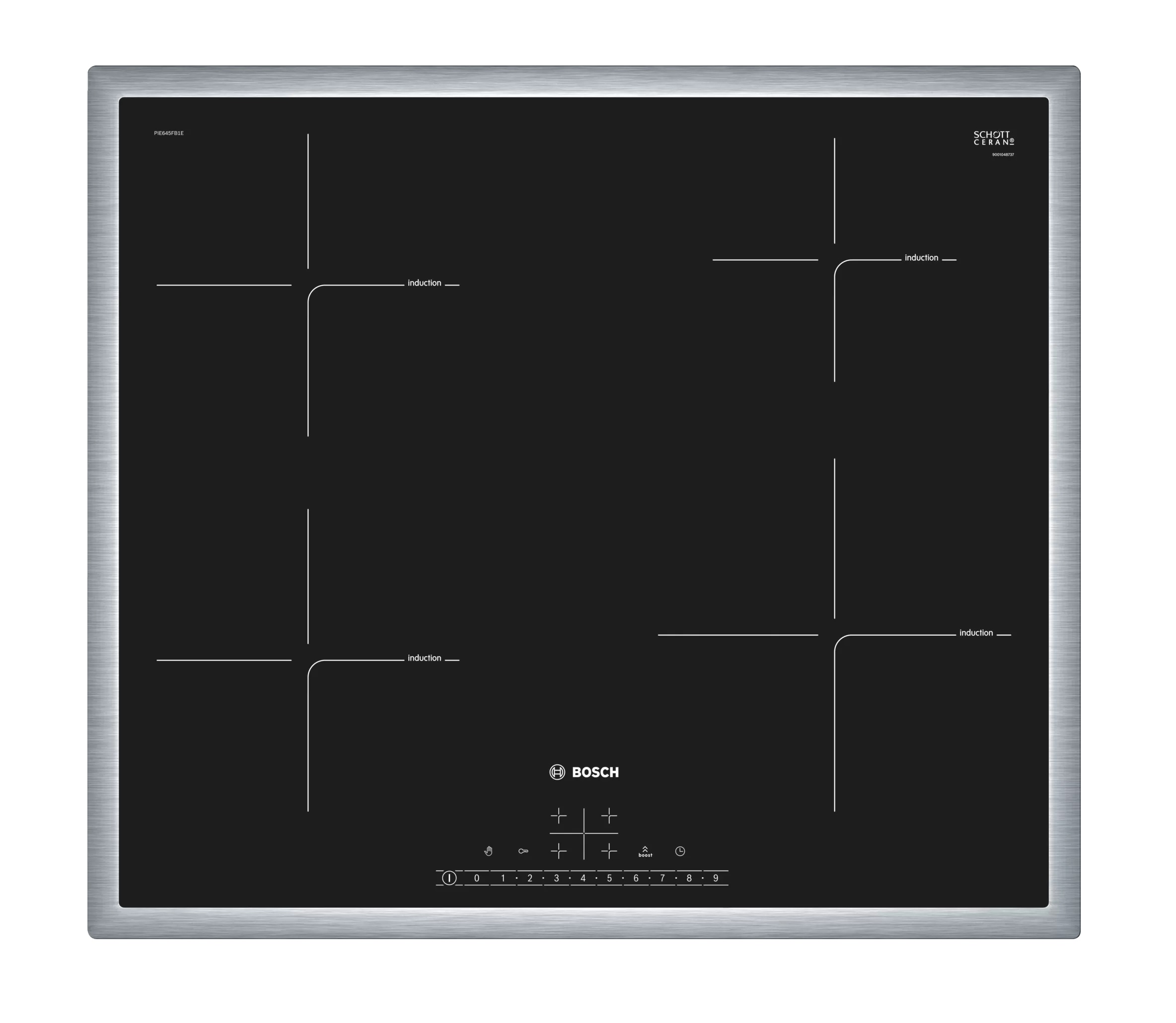 Bosch Αυτόνομη Επαγωγική Εστία PIE645FB1E (58.3cm)