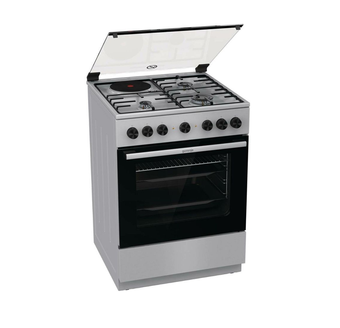 Gorenje Κουζίνα Μικτή GK6B41XD Inox