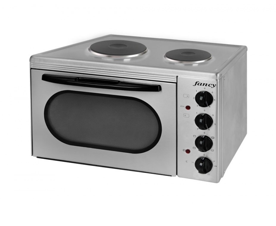 Fancy Ηλεκτρικό Φουρνάκι 2 εστιών (0154) Inox