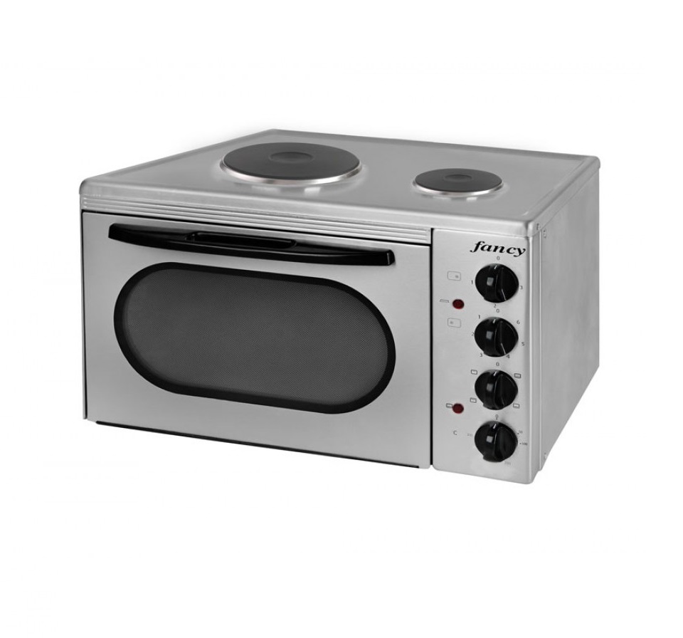 Fancy Ηλεκτρικό Φουρνάκι 2 εστιών (0155) Inox